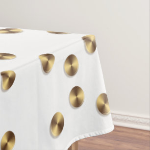 Goldenes Kreismuster Tischdecke