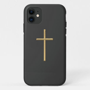 Goldenes Kreuz "3-D" Case-Mate iPhone Hülle