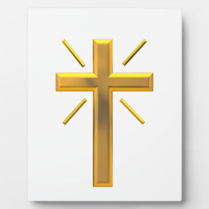 Goldenes Kreuz 4 Fotoplatte