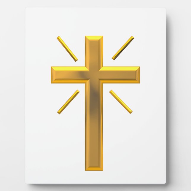 Goldenes Kreuz 4 Fotoplatte (Vorderseite)