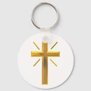 Goldenes Kreuz 4 Schlüsselanhänger