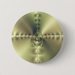 Goldenes Kreuz Button