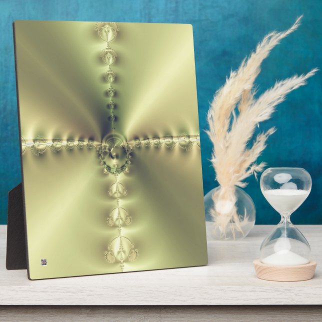 Goldenes Kreuz Fotoplatte (Seite)