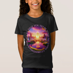 Goldenes Kreuz im Himmlischen Tropengarten T-Shirt
