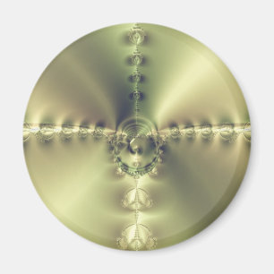 Goldenes Kreuz Magnet