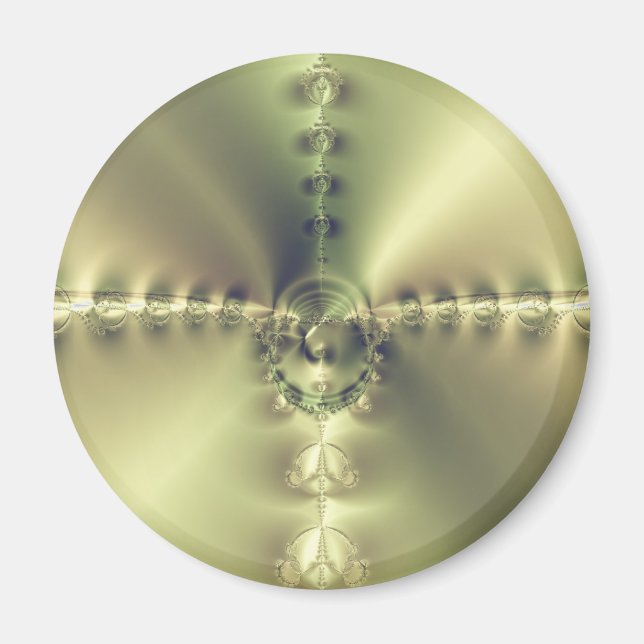 Goldenes Kreuz Magnet (Vorne)