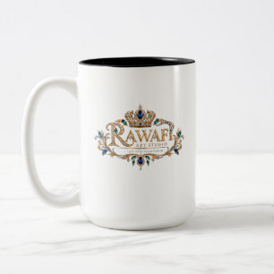 Goldenes Kristall Luxus Kunst Zweifarbige Tasse