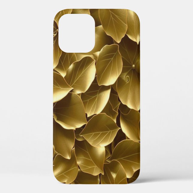 Goldenes Leaf Case-Mate iPhone Hülle (Rückseite)
