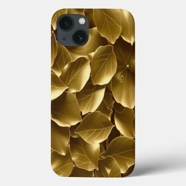 Goldenes Leaf Case-Mate iPhone Hülle (Rückseite)