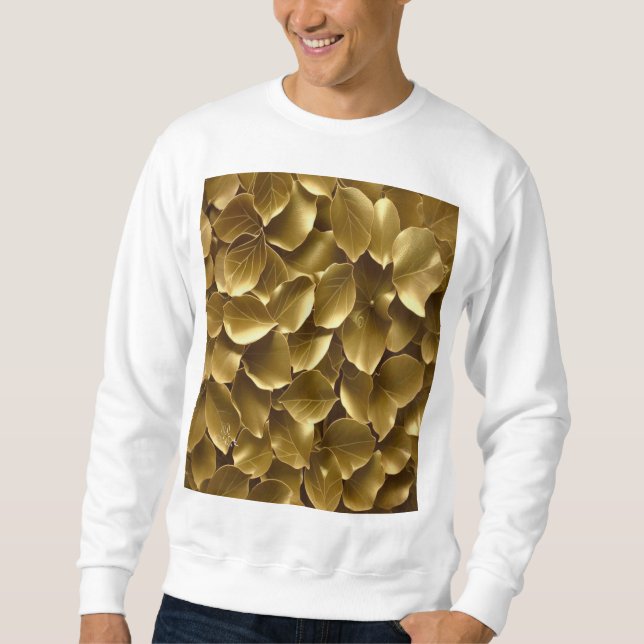Goldenes Leaf Sweatshirt (Vorderseite)