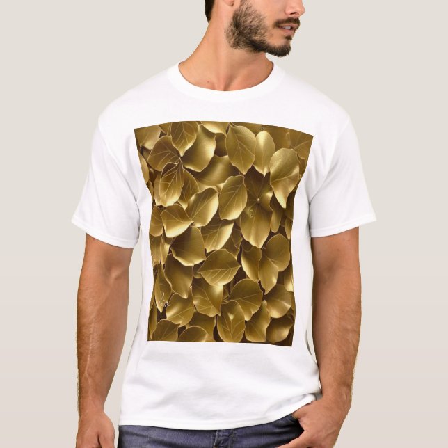 Goldenes Leaf T-Shirt (Vorderseite)