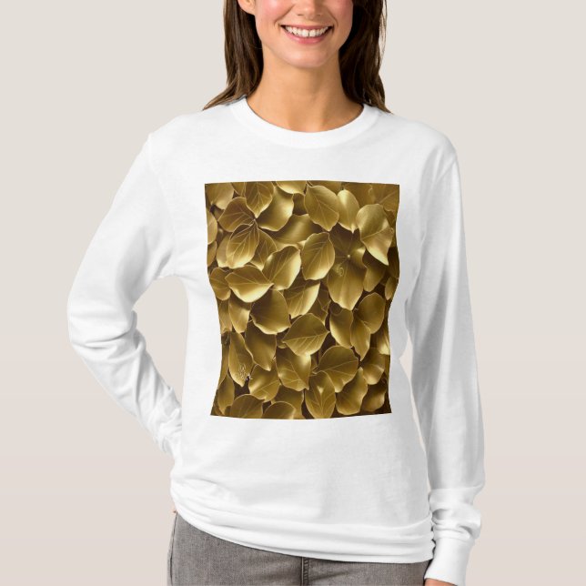 Goldenes Leaf T-Shirt (Vorderseite)