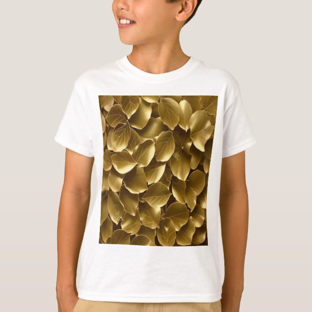 Goldenes Leaf T-Shirt (Vorderseite)