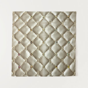 Goldenes Leder: Luxuriöse Hintergrundtextur Wandteppich