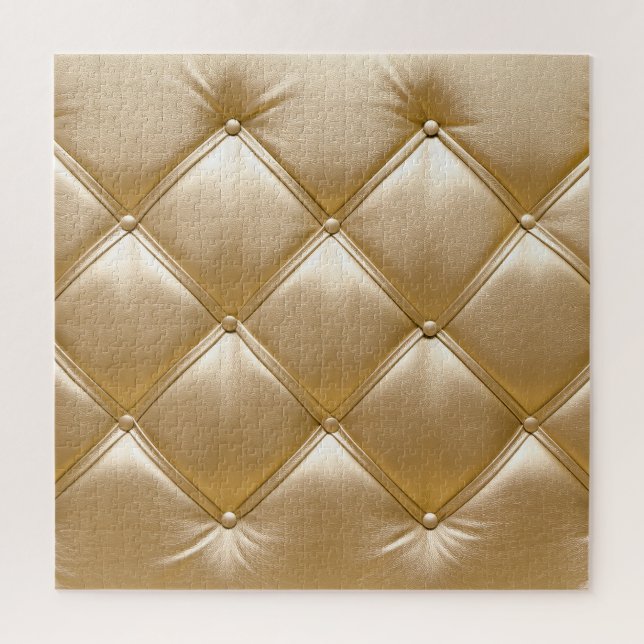 Goldenes Leder Upholsterie Puzzle (Vertikal)