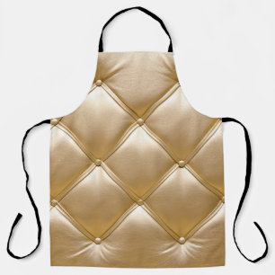 Goldenes Leder Upholsterie Schürze