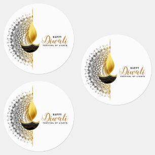 Goldenes Licht: Ein Diwali-Segen Etiketten