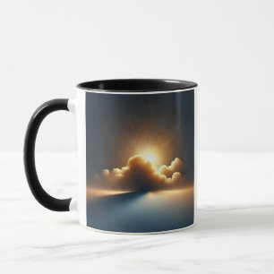 Goldenes Licht für die Hoffnung Kaffeemaschine Tas Tasse