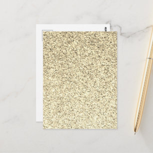 Goldenes Licht sanfter Glitter funkelt Postkarte