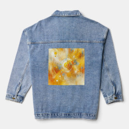 Goldenes Licht - sonnenInspiriert Abstrakt Jeansjacke