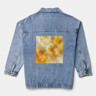 Goldenes Licht - sonnenInspiriert Abstrakt Jeansjacke