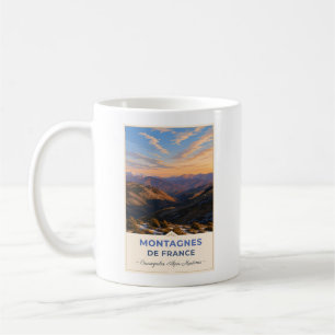 Goldenes Licht über den französischen Alpen – Cour Kaffeetasse