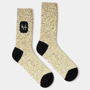 Goldenes Licht weiches falsches Glitter Funkeln Mo Socken