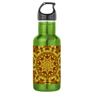 Goldenes Mandala Antikes Abstrakte Design-63495 Edelstahlflasche
