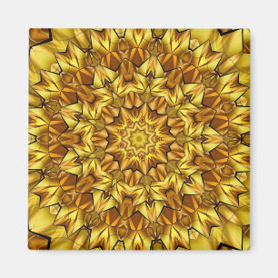 Goldenes Mandala Antikes abstraktes Design-63495 Magnet