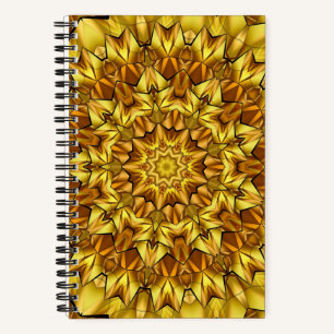 Goldenes Mandala Antikes abstraktes Design-63495 Notizbuch