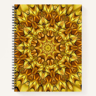 Goldenes Mandala Antikes abstraktes Design-63495 Notizbuch