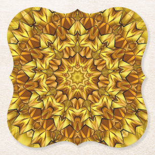 Goldenes Mandala Antikes abstraktes Design-63495 Untersetzer