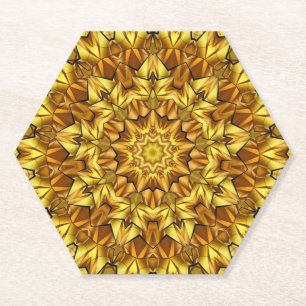 Goldenes Mandala Antikes abstraktes Design-63495 Untersetzer