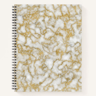 Goldenes MarmorspiralNotebook Notizbuch