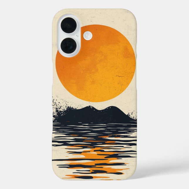 Goldenes Meer Sunset Phone Case (Rückseite)