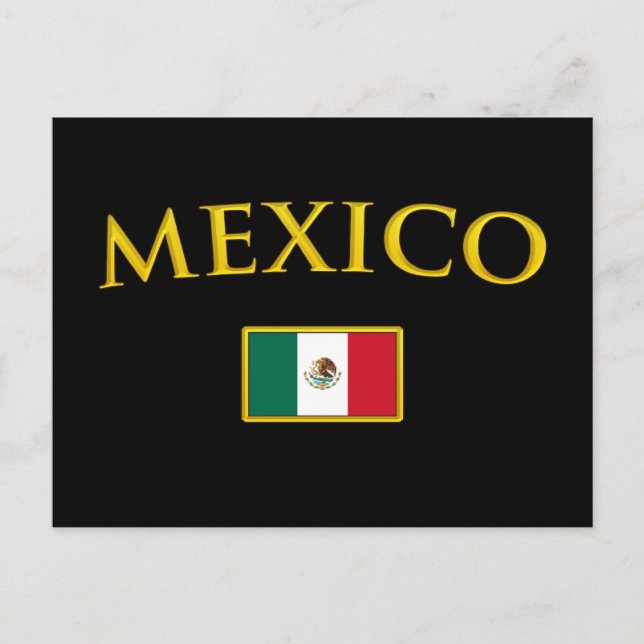 Goldenes Mexiko Postkarte (Vorderseite)