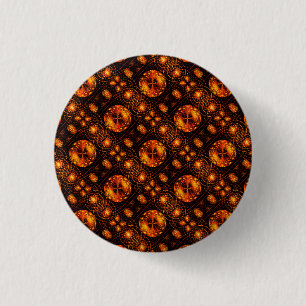 Goldenes modernes Boho-elegantes abstraktes Kunstm Button