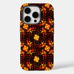 Goldenes modernes Boho-elegantes abstraktes Kunstm iPhone 16 Pro Hülle