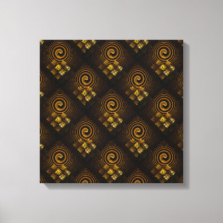 Goldenes modernes Boho-elegantes abstraktes Kunstm Leinwanddruck