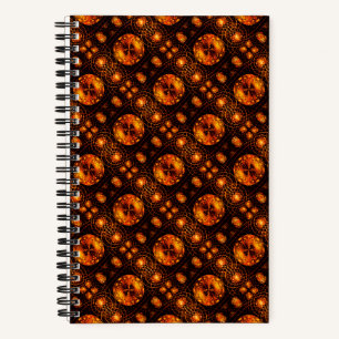 Goldenes modernes Boho-elegantes abstraktes Kunstm Notizbuch