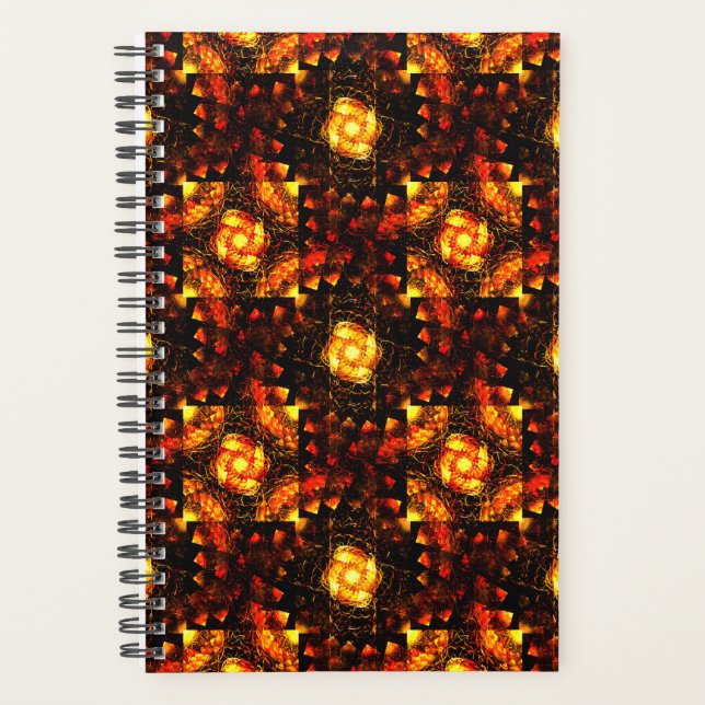 Goldenes modernes Boho-elegantes abstraktes Kunstm Planer (Vorderseite)