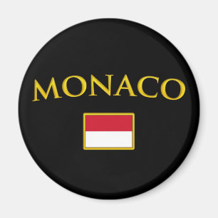 Goldenes Monaco Magnet