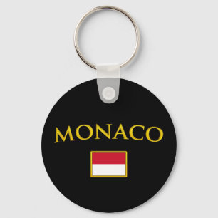 Goldenes Monaco Schlüsselanhänger
