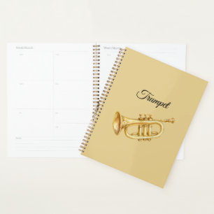 Goldenes Musikinstrument Trompete Planer