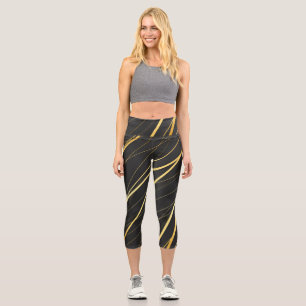 Goldenes Muster 1 Capri Leggings