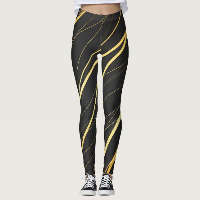 Goldenes Muster 1 Leggings (Vorderseite)