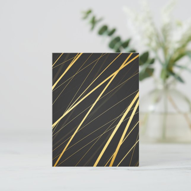 Goldenes Muster 1 Postkarte (Stehend Vorderseite)