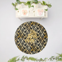 Goldenes Muster 21,bw. Black BG