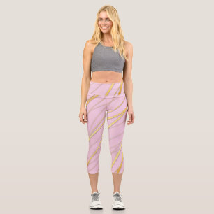 Goldenes Muster 2 Capri Leggings