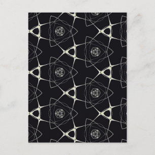 Goldenes Ornament Postkarte